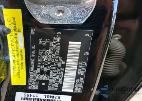 2010 Toyota Sequoia Sr5 z USA, uszkodzony, nr VIN 5TDZM5G12AS001303